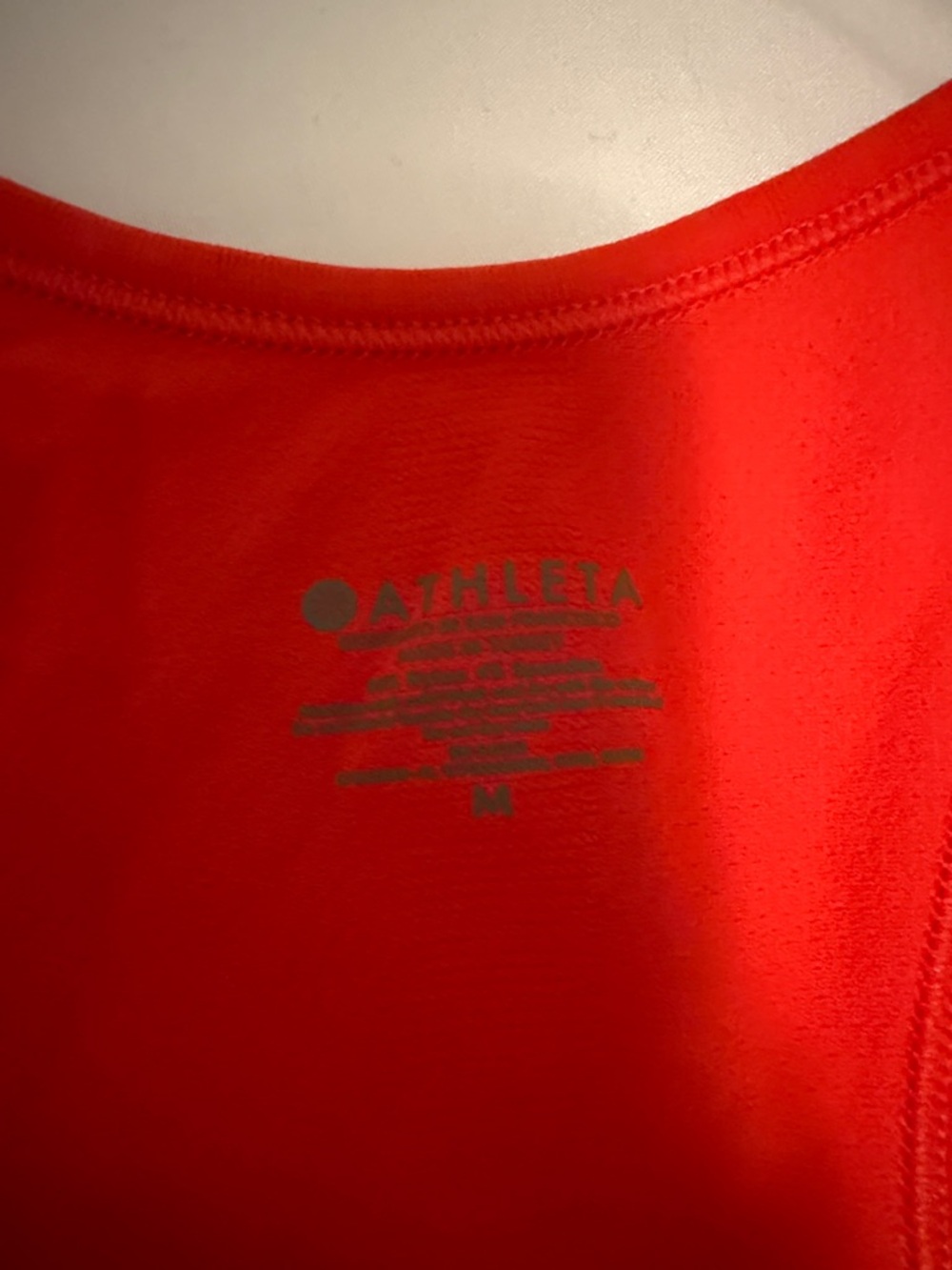 Athleta Red Racerback Performance Tank - Picture 2 of 3